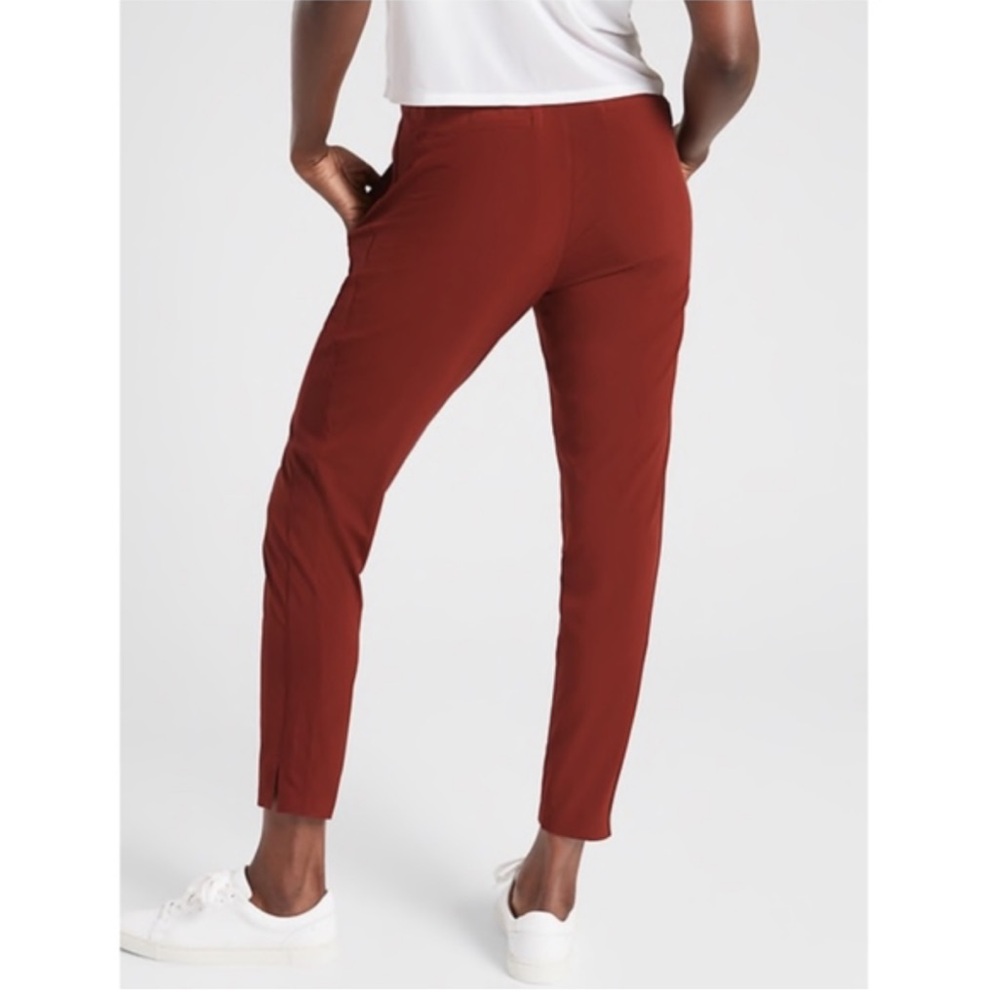 Athleta Brooklyn Mid-Rise Ankle Pant Cinnamon Red Size 0 - Picture 2 of 12